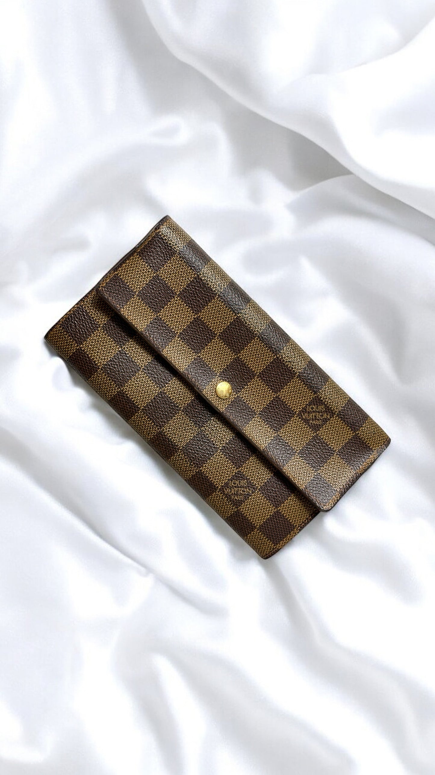 Louis Vuitton Damier Ebene Sarah Wallet