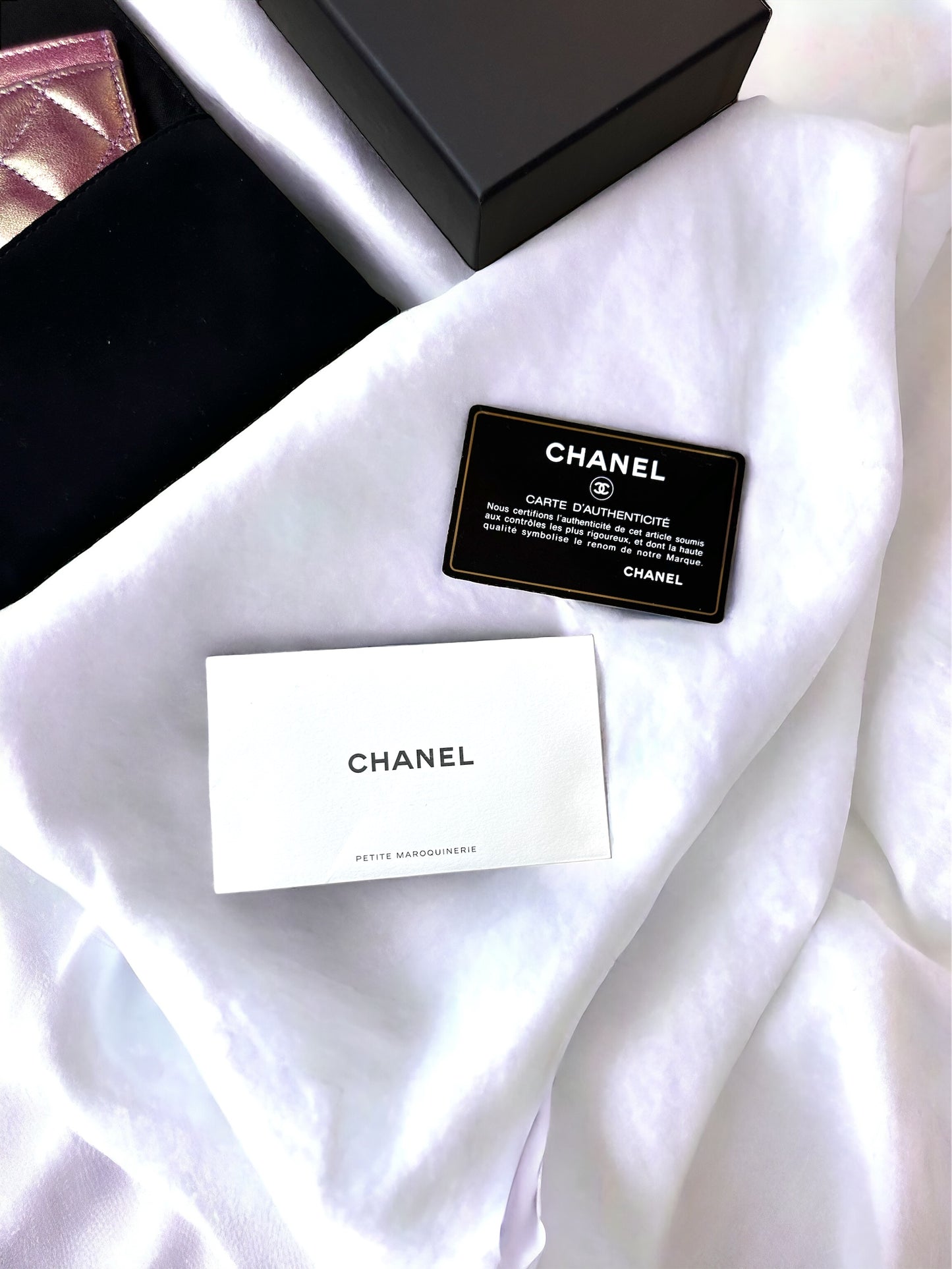 2020 Chanel Iridescent Lambskin Quilted Cardholder