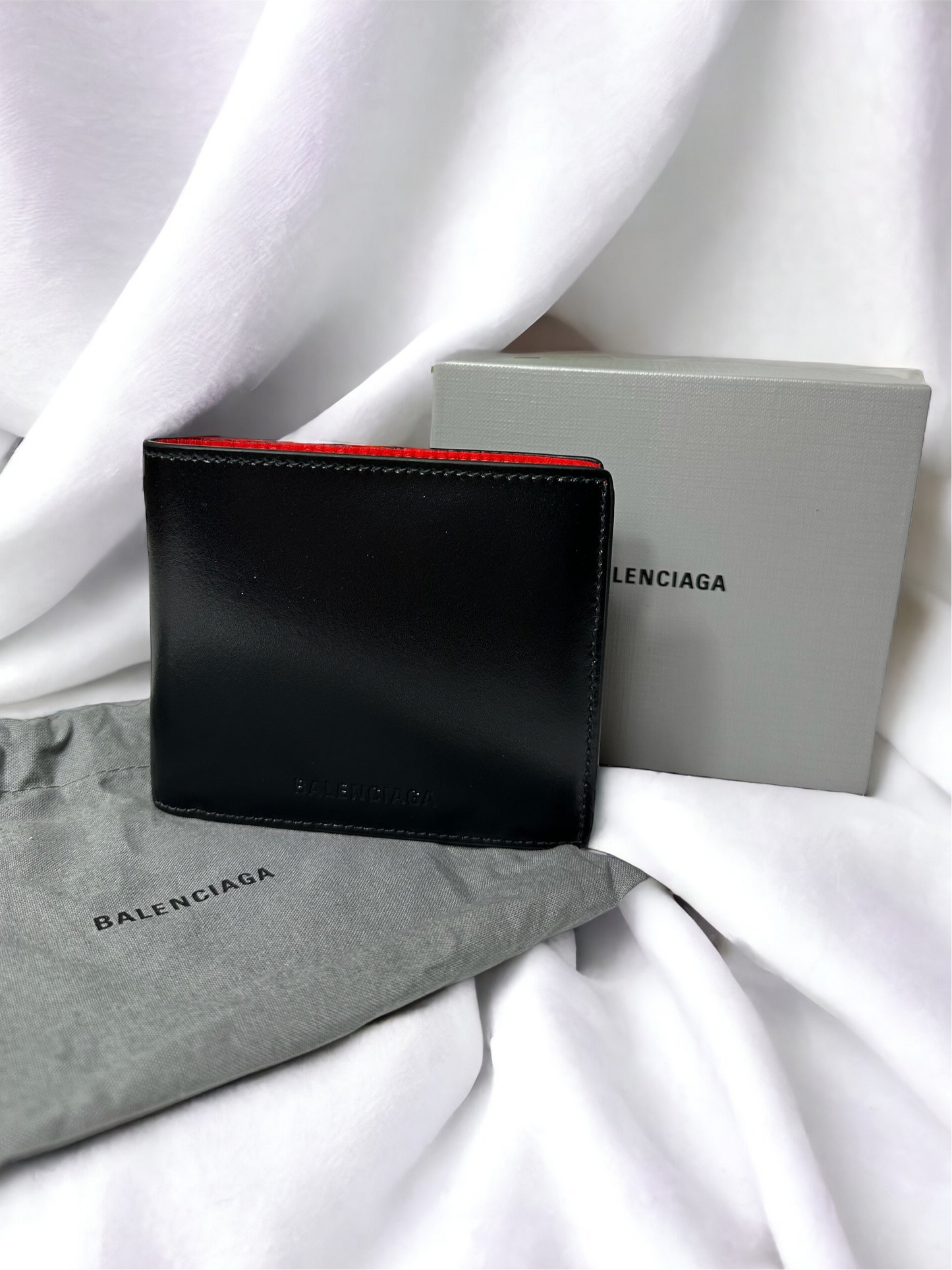 Balenciaga Mens Bicolor Bifold Wallet