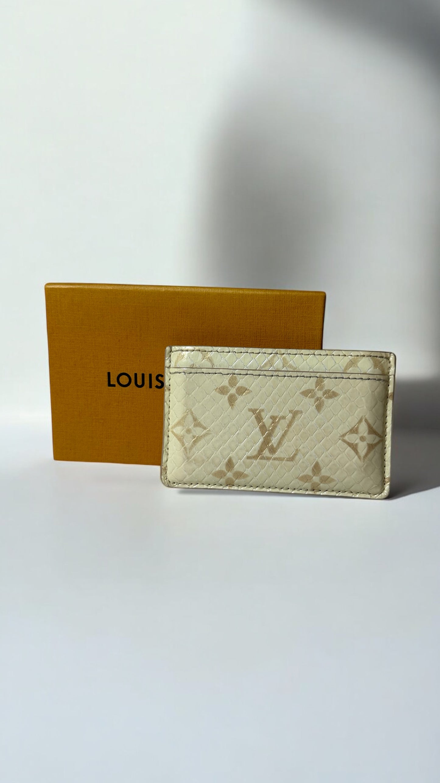 Rare Louis Vuitton Python Snakeskin Cardholder