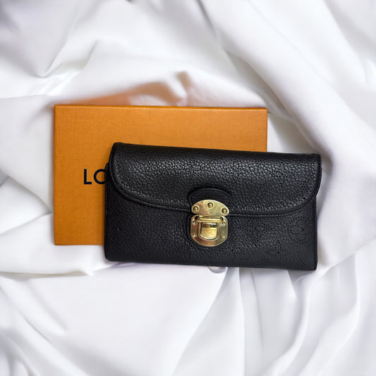 Louis Vuitton Mahina Amelia Wallet Black