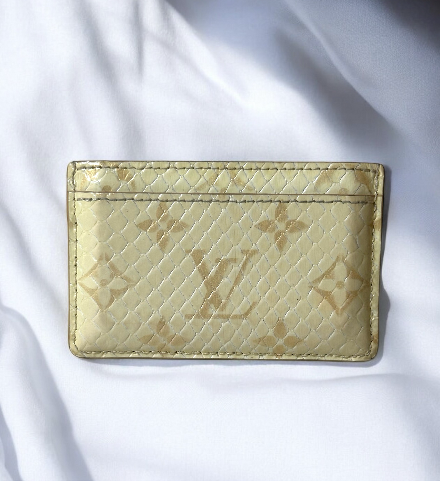 Rare Louis Vuitton Python Snakeskin Cardholder