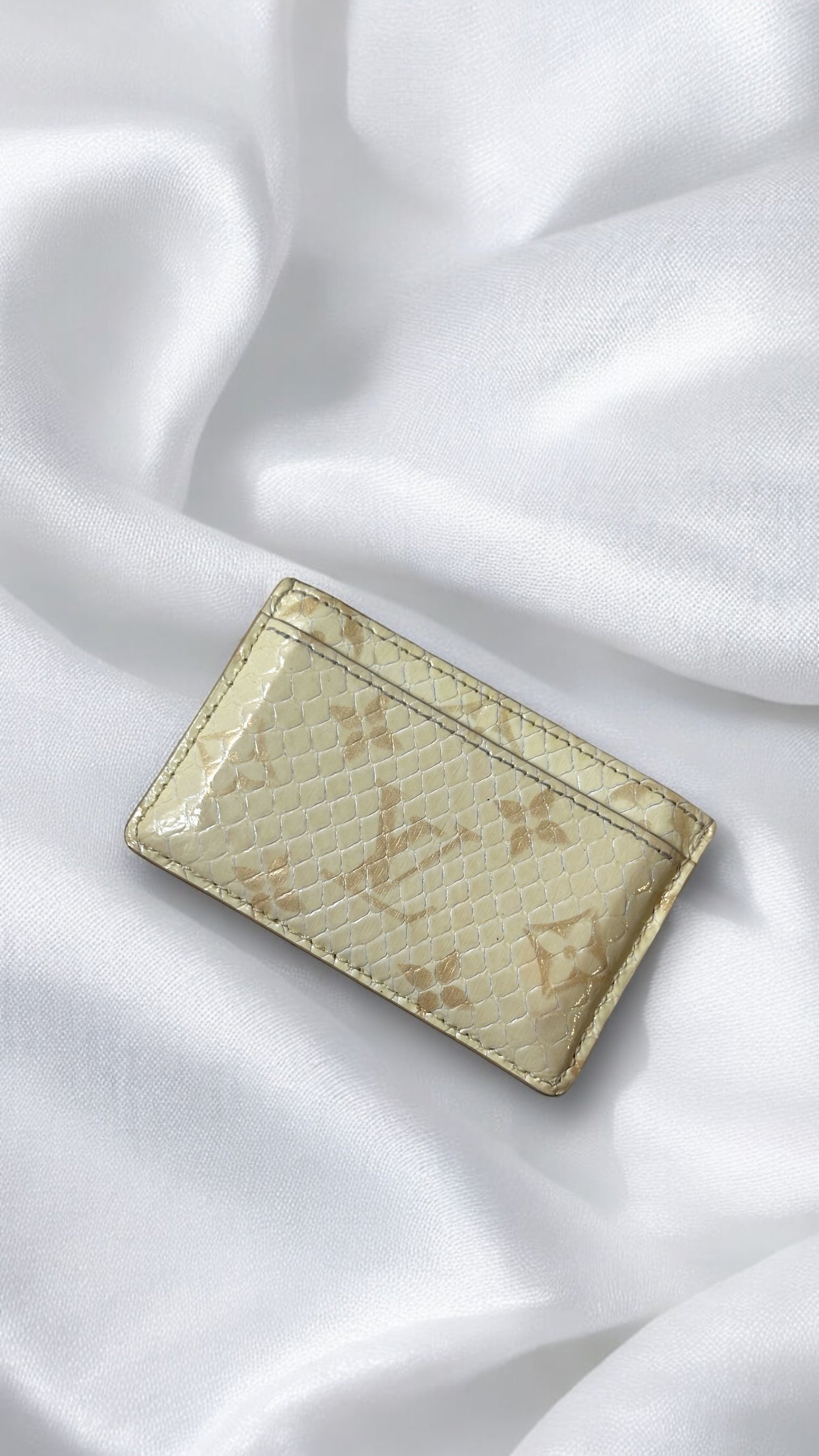 Rare Louis Vuitton Python Snakeskin Cardholder