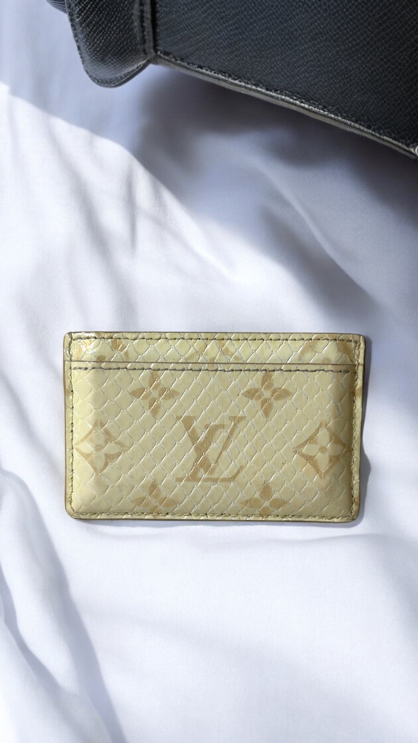 Rare Louis Vuitton Python Snakeskin Cardholder