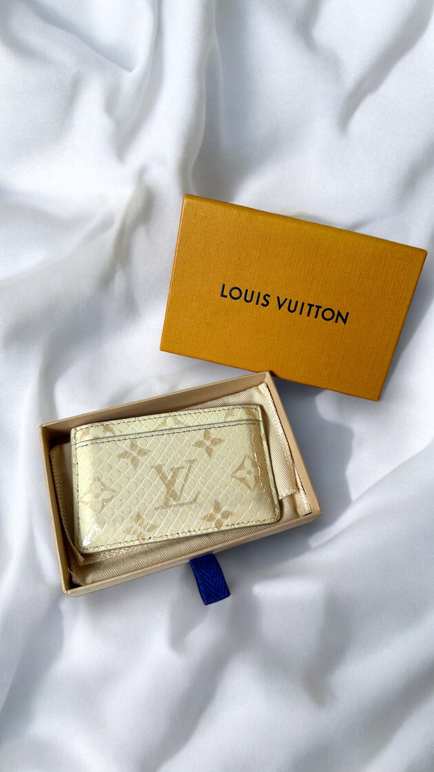 Rare Louis Vuitton Python Snakeskin Cardholder