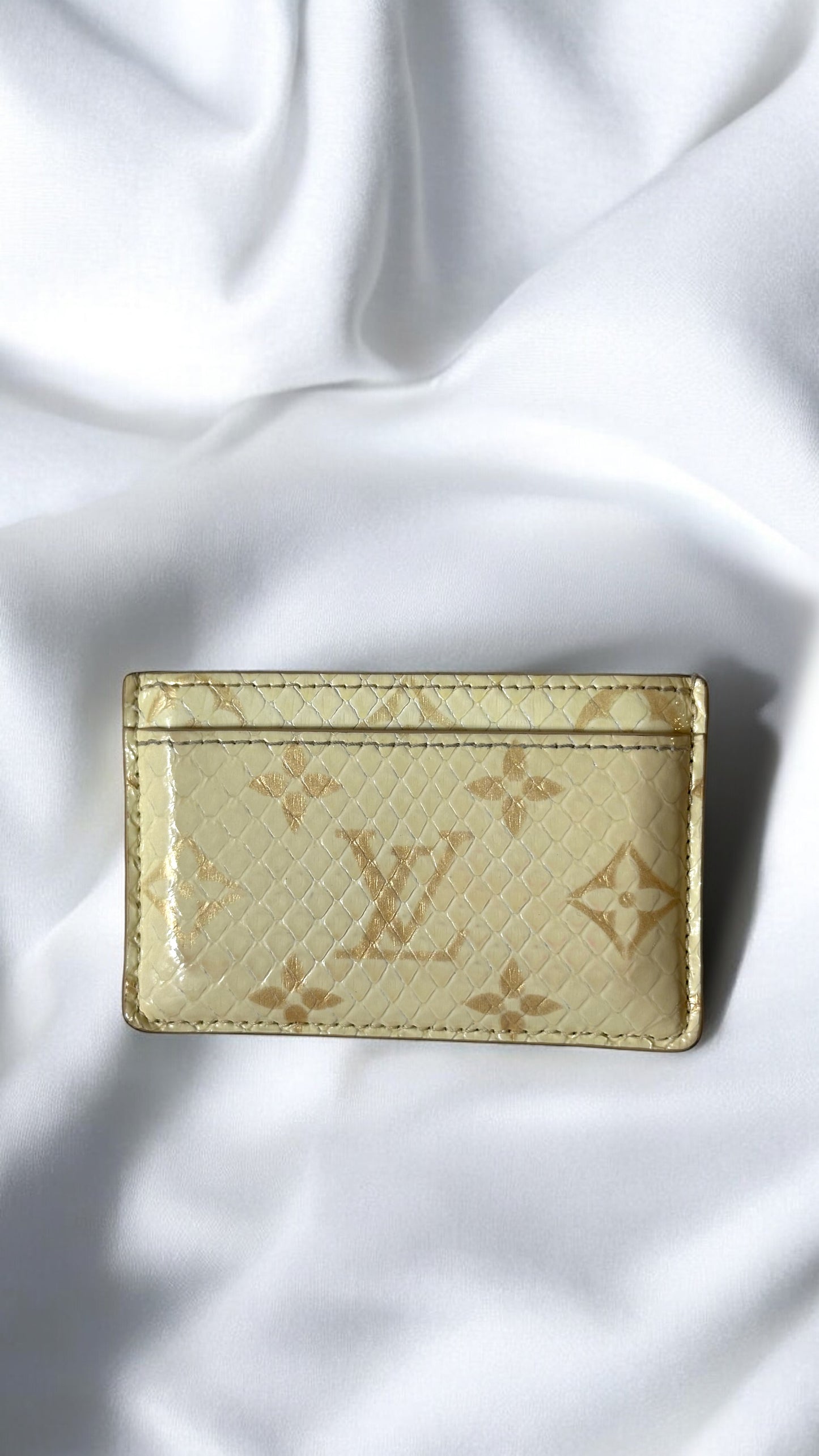 Rare Louis Vuitton Python Snakeskin Cardholder