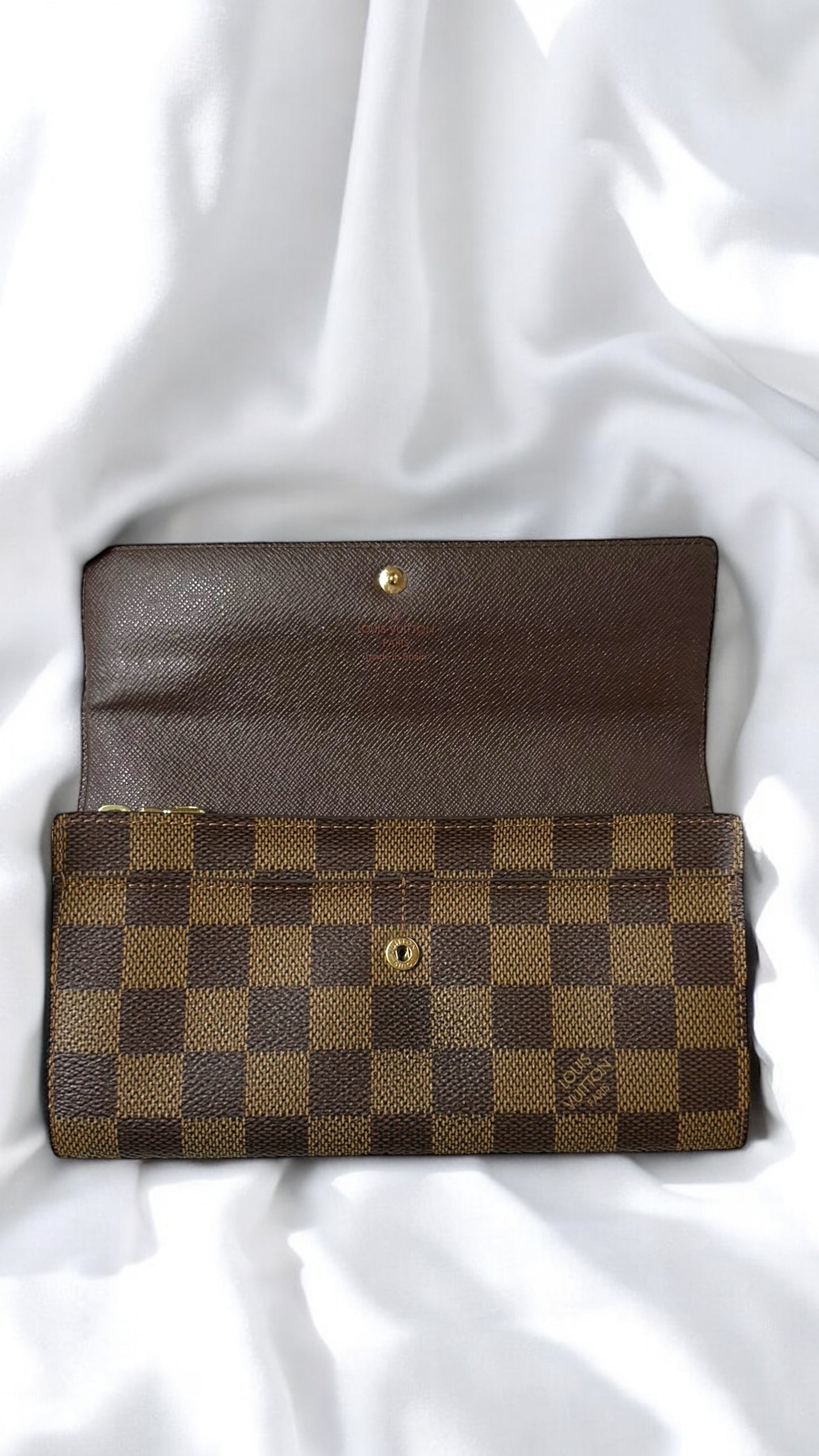 Louis Vuitton Damier Ebene Sarah Wallet
