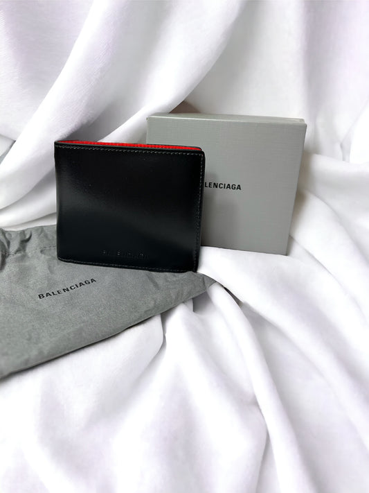 Balenciaga Mens Bicolor Bifold Wallet