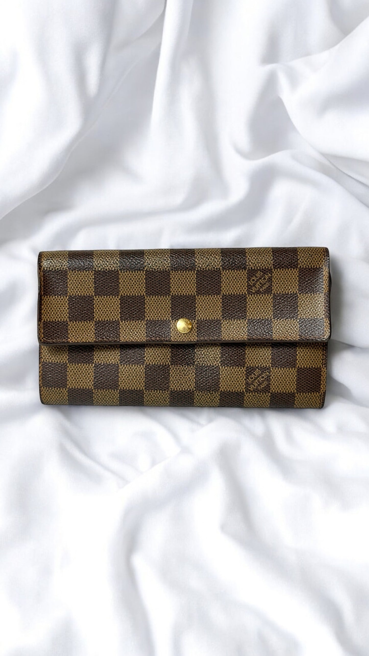 Louis Vuitton Damier Ebene Sarah Wallet
