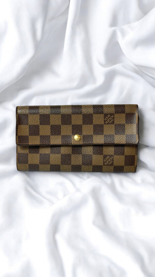 Louis Vuitton Damier Ebene Sarah Wallet